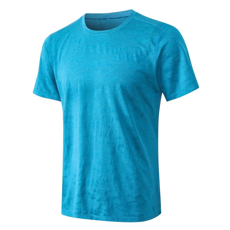 

2020 Men T-shirts workout Sports Running T-shirt Short Sleeve Jogger Tshirt Fitness Exercise Gym Clothing Sportswear, Black