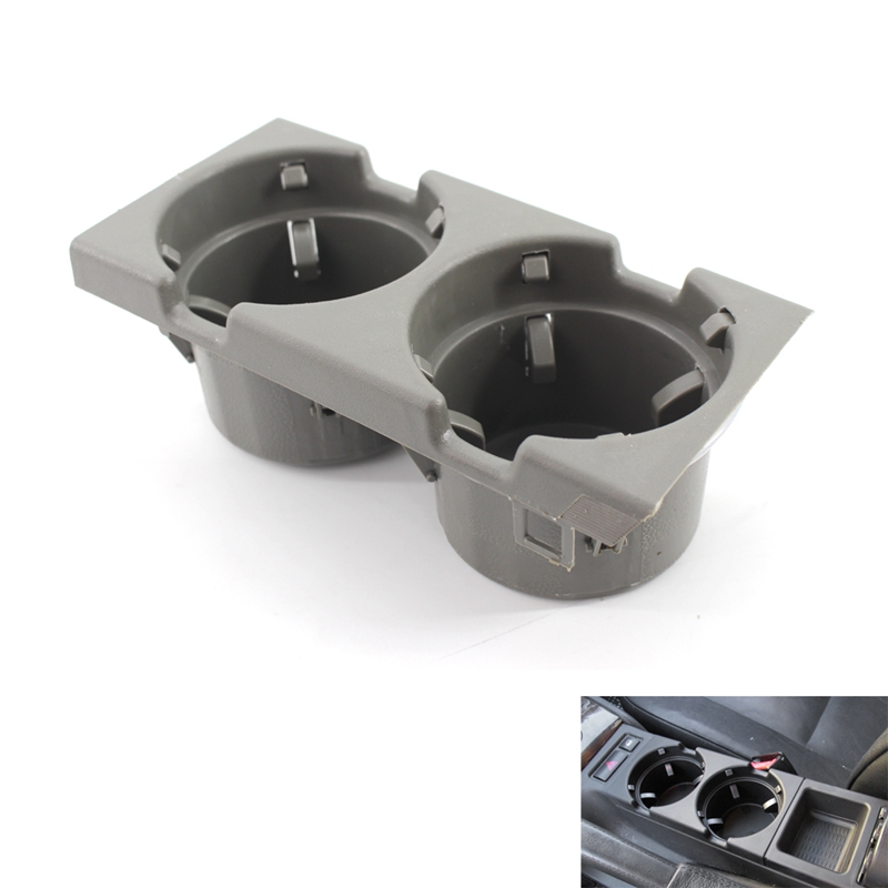 negro Portavasos para E46 Coche Multifunci/ón Interior Centro Consola Portavasos Soporte para vasos bebidas Caja de reemplazo de la bandeja de monedas OE 51168217953 51168217957