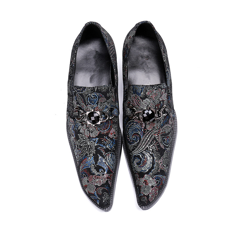 

toe NEW Men's pointed dress shoes chain lace-up oxford for men party wedding shoes men size 38-46, Red