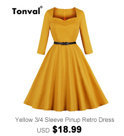 yellow pinup dress