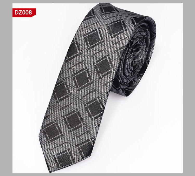 New Mens Casual Slim Ties Classic Polyester Woven Party