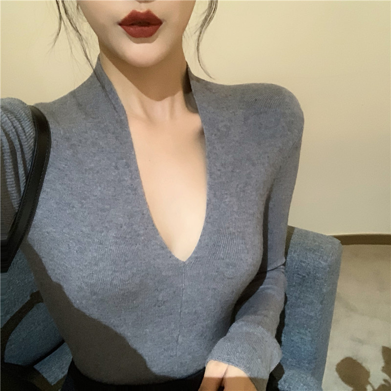 

Hot Fashion Brand Hipster Women's Clothing Basic Sexy Knitted Sweater Fall Winter Female Pullovers Sweaters Tops Thin Black Hot