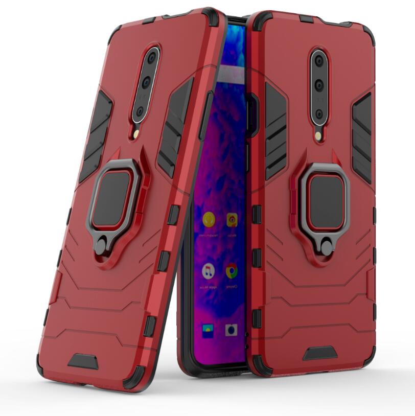 

For Oneplus 7T Pro Case Stand Loop Stand Rugged Combo Hybrid Armor Bracket Cool Holster Protective Cover For Oneplus 7T Pro