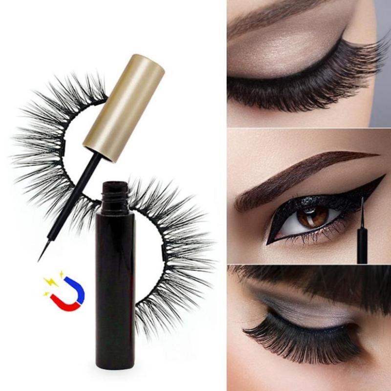 

Magnetic Eyeliner Liquid Fast Drying Easy To Wear Sweat-proof Lasting Waterproof Eyeliner for Magnets Eyelashes, As pic