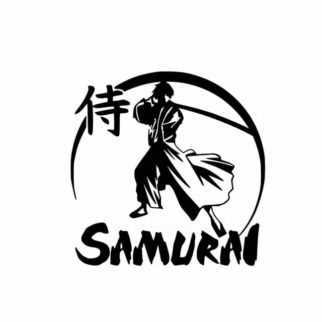 

13.2*13.1CM Ninja Great Japanese SAMURAI Warrior Decal Soldier Vinyl Decal Car Sticker CA-1178