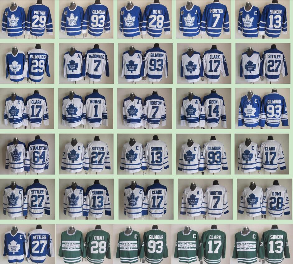 

Toronto Maple Leafs Winter Classic Men #7 Tim Horton 93 Doug Gilmour 27 Darryl Sittler 17 Wendel Clark 14 Dave Keon Ice Hockey Jerseys, Blue