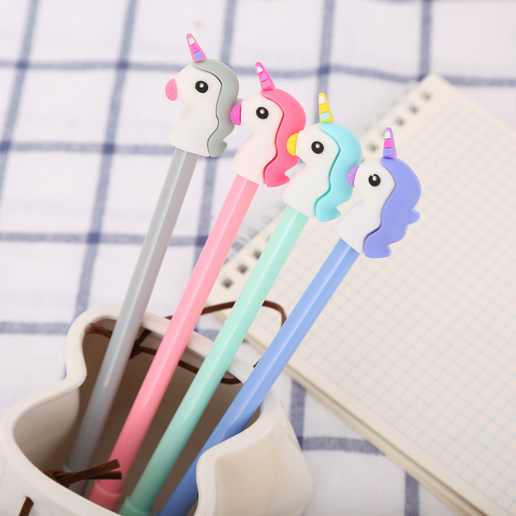 

New Designer 0.5mm Cartoon Unicorn Gel Pen Creative Korean Individual Stationery For Kids Children Students Office School Writing Supplies
