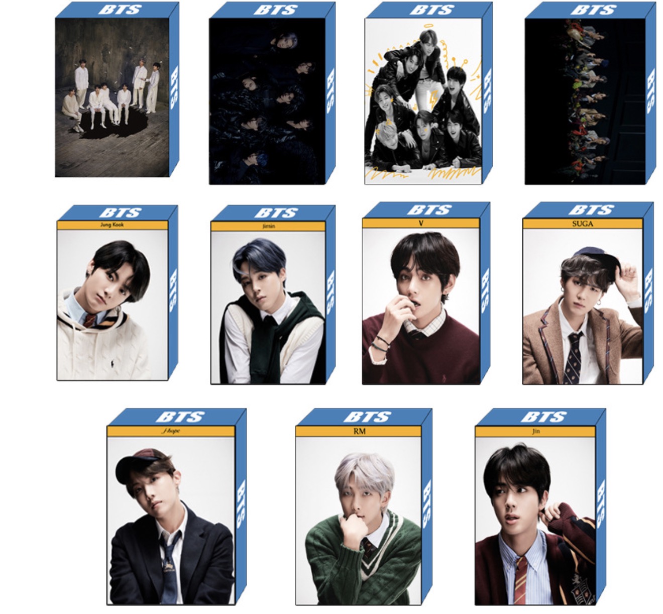 

22pcs/lot free shipping bts map of the soul 7 lomo card