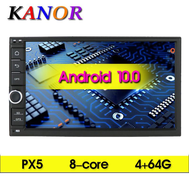 

Octa Core 4G ROM 64G 2 Din Android 10.0 Universal Car Audio Stereo Radio With GPS WiFi GPS Navigation Video Head Unit car dvd