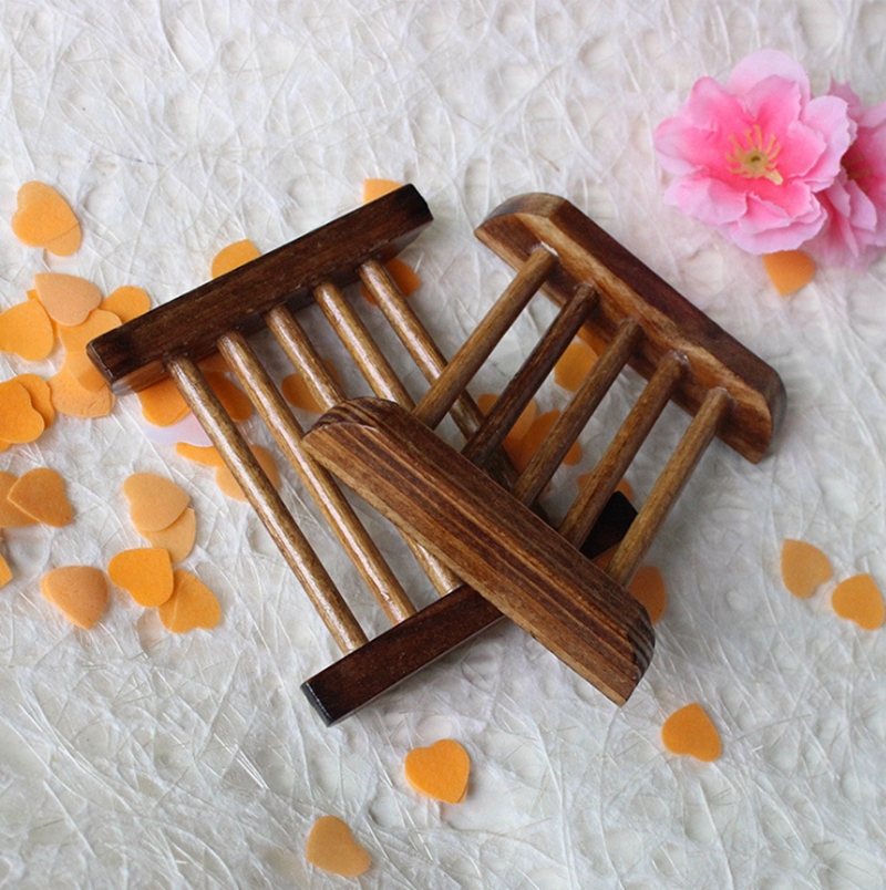 

Wooden Soap Dishes Durable Soap Holder Storage Cup Rack Drain Plate Box Container Bathroonm Accessories YW1870