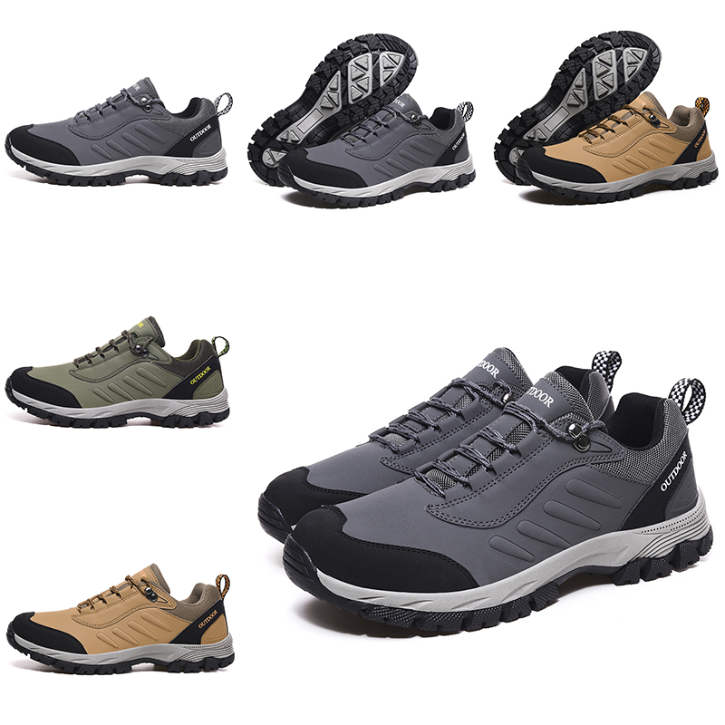 

Size 39-48 Outdoor mens womens running shoes Olive Green Khaki Grey Outdoor shoes mens trainers sport sneakers Homemade brand Made in China