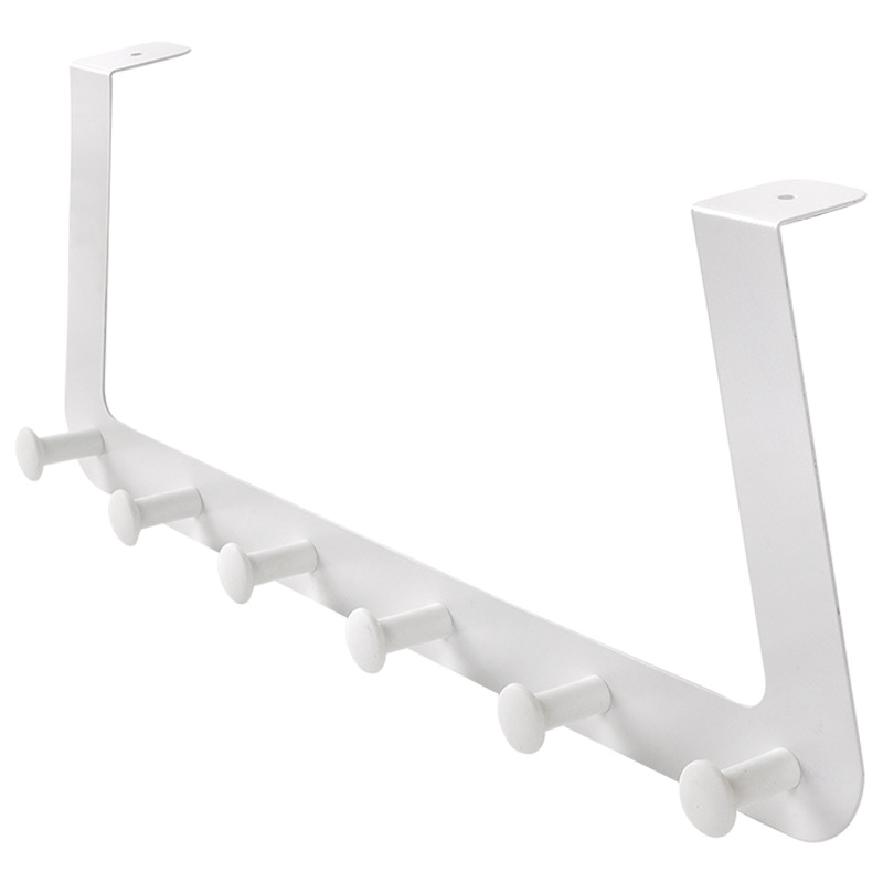 

opening promotion-New Nailless Door Hook Living Room Wall Hanger Hat Durable Kitchen 6 Hooks Bearing About 10-15Kg