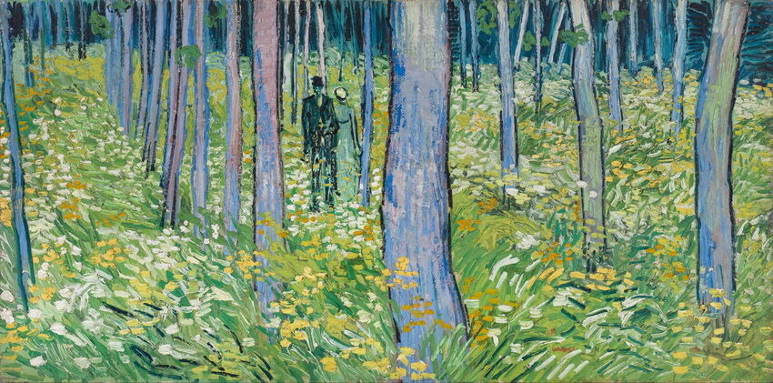 

Vincent Van Gogh Undergrowth Two Figures Home Wall Art Decor Handpainted &HD Print Oil painting On Canvas Wall Art Canvas Pictures 190916