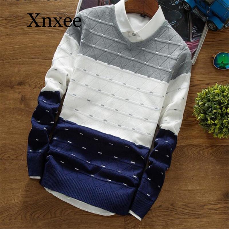 

Vintage Men's Pullover Sweaters Autumn Winter Clothing Knitting Fashion Designer Casual Striped Man Knitwear Computer Knitted, Green