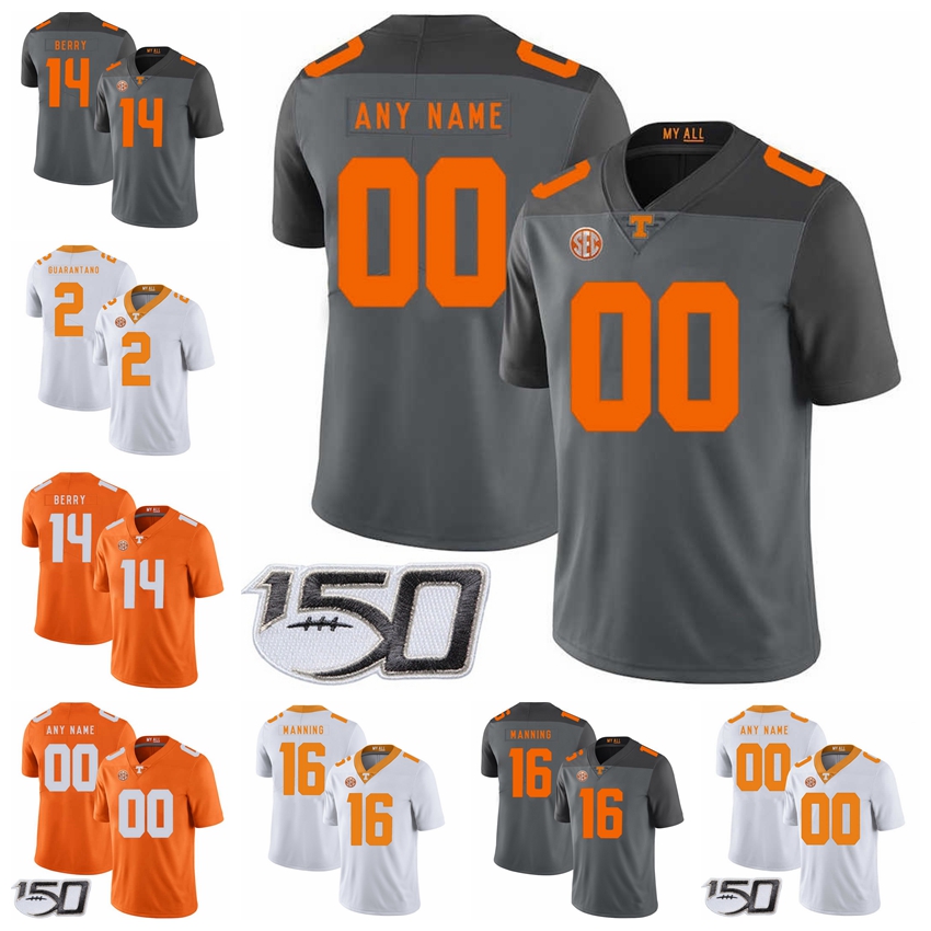 

Tennessee Volunteers Jerseys Peyton Manning Jersey Jason Witten Eric Berry Alvin Kamara Jarrett Guarantano Football Jerseys Custom Stitched, Mens grey 150