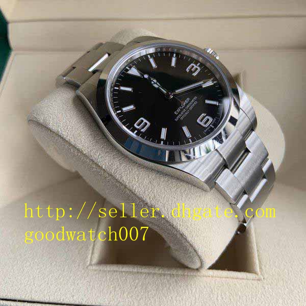 

Men's date Sport Watches High Quality Great Watch BP Wristwatches Explorer 214270 39mm Stainless Steel Asia 2813 Movement Automatic Mens