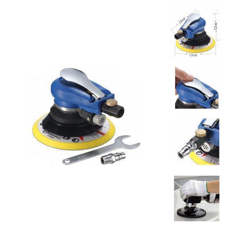 

Promotion! 6" Air Palm al Sander Ran Hand Sanding Pneumatic for Grinding Operations
