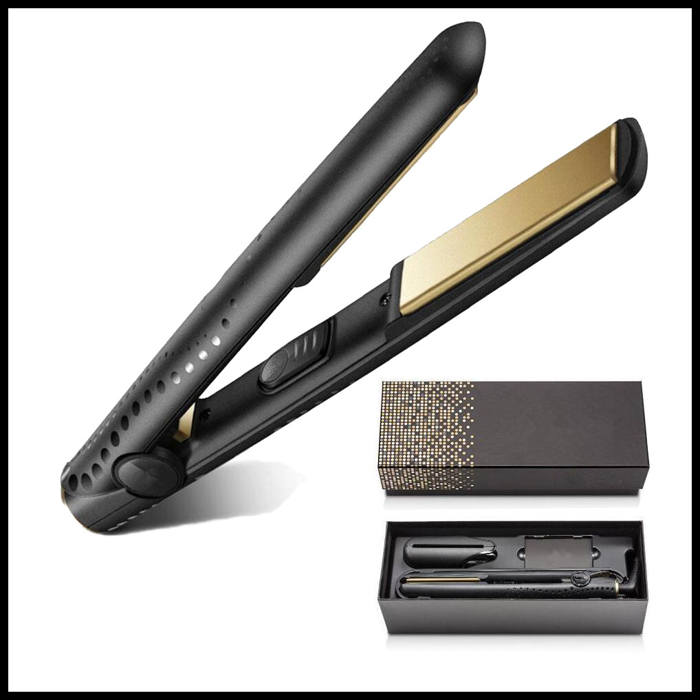

STOCK V Gold Max Hair Straightener Classic Professional styler Fast Hair Straighteners Iron Hair Styling tool Good Quality US UK EU AU PLUG