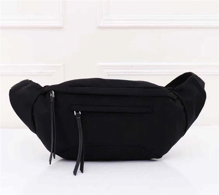

Newest waterproof canvas Waist Bag for men Bumbag Cross Body Shoulder Bag Waist Bag Cross Fanny Pack men purse Temperament Bumbag Waist Bags, Black
