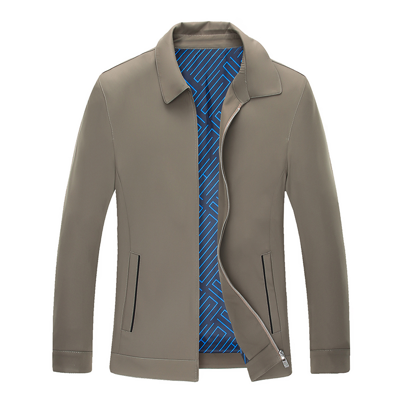 

Business casual thin jacket spring and autumn men's jacket lapel, Blue