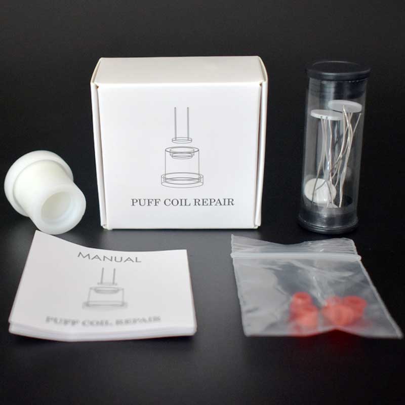 

Peak Coil Repair Kit Peak Repair with 5pcs 1.3mm Thickness Heating Coil element with Grommets and Aligment Jig Atomizer