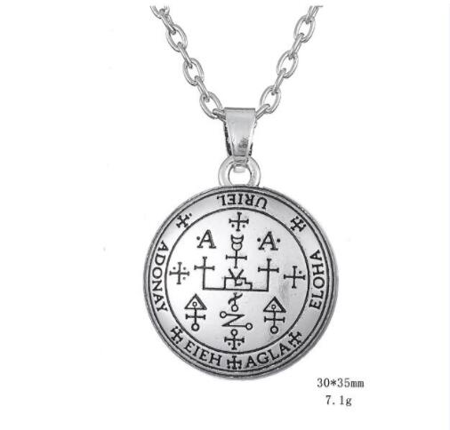 

QQ2 Mix Styles Hot Sale Archangel Michael Gabriel Raphael Uriel Talisman Angel Necklace Men Women Dropshipping