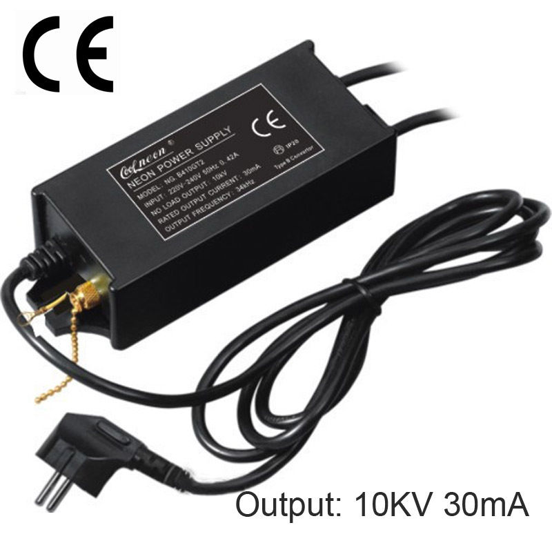 

Freeshipping 10KV 30mA 100W CE Certification Neon Sign Electronic High-frequency Transformer Power Supply Rectifier Ballast