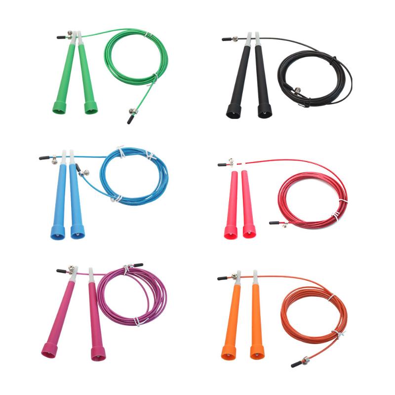 

3m Speed skip rope Crossfit Men and Women Cable steel Wire Fitness Skipping bearing jump ropes bodybuilding Gym jump rope