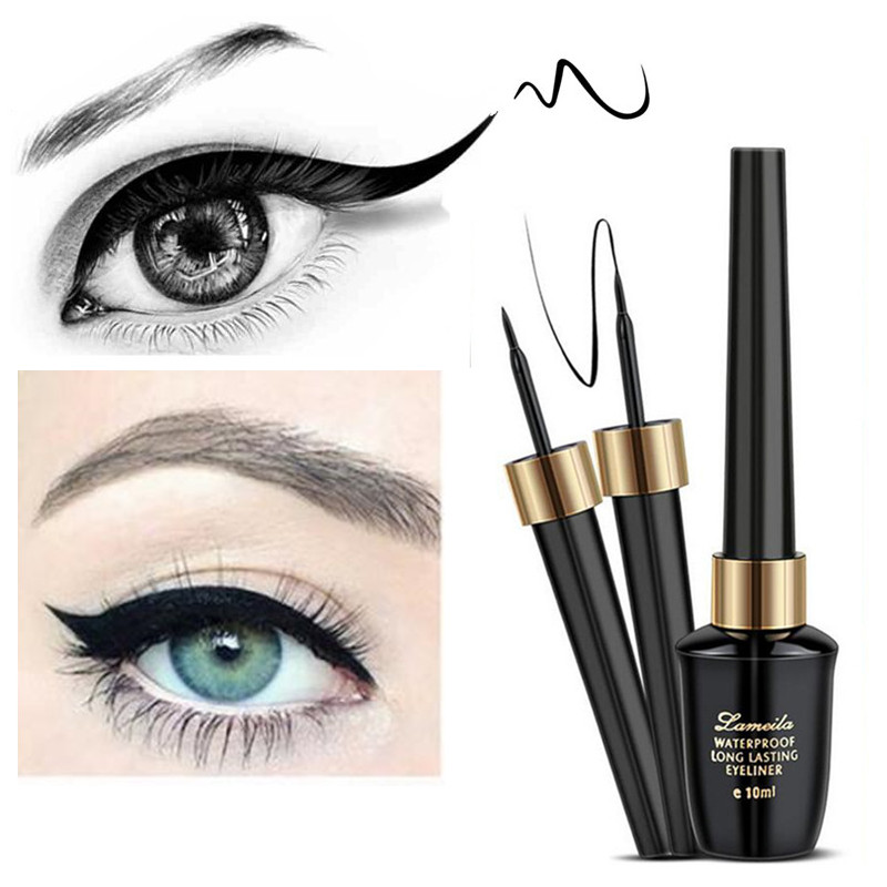 

Brand New Beauty Makeup Cosmetic Black Long-lasting Waterproof Eyeliner Liquid Eye Liner Pen Pencil Makeup Beauty Tool Set, 1pc