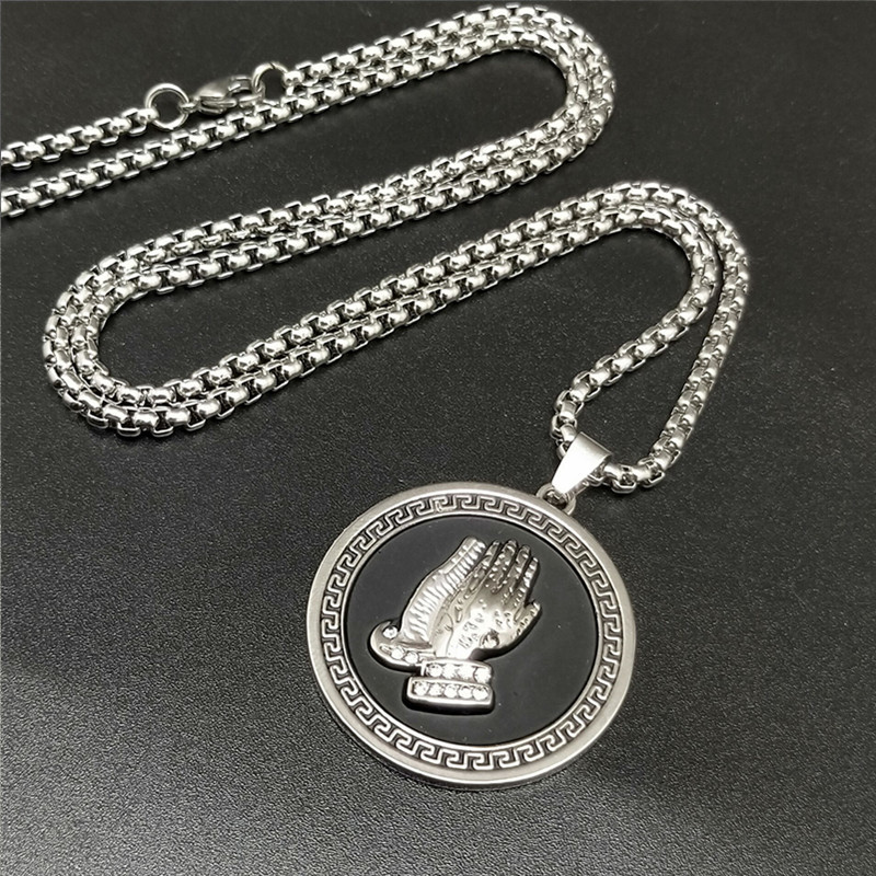 

Pendant Necklaces Disco Personality Mens Necklace Hiphop Bergamot Hanging Hip-Hop Accessories Female Tide