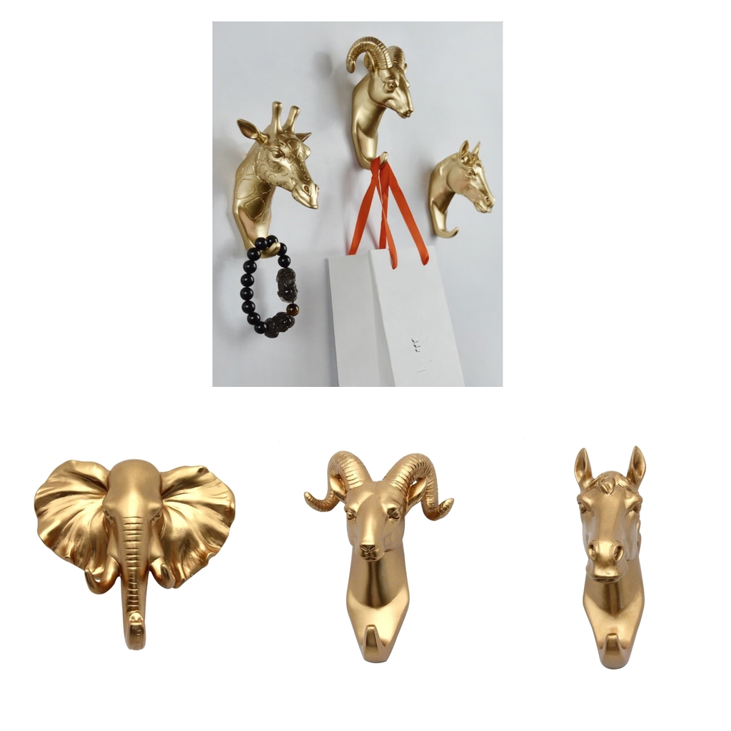 

set of 3 rustic style wall mounted keys towel hanger rack holder wall decor