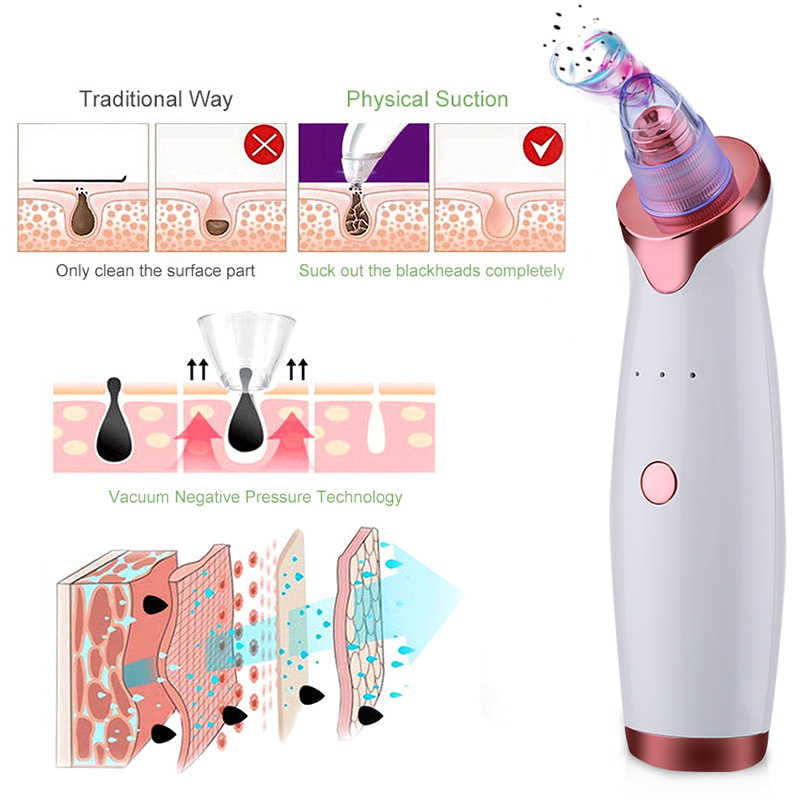 2020 Electric Acne Remover Point Noir Blackhead Vacuum Extractor Tool