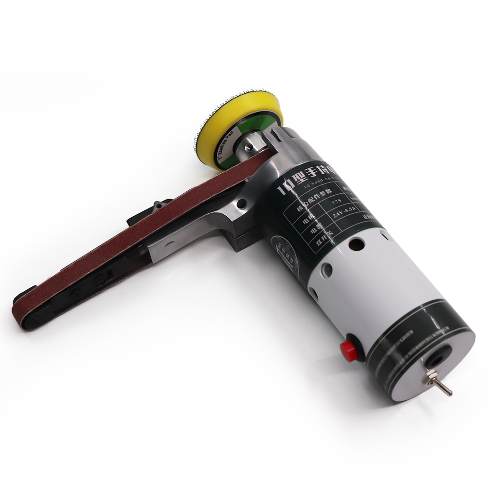 

Electric Belt Sander polisher Mini Grinder Small Grinding polishing Machine polisher with Sanding Belts Tool Case Grinding Heads