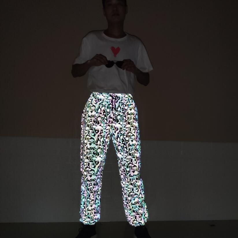 mushroom reflective joggers