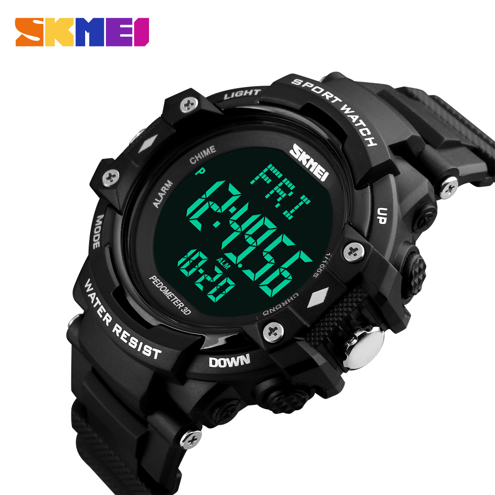 

SKMEI Luxury Brand Men 3D Pedometer HeartRate Monitor Calories Digital Display Watch Outdoor Sports Watches Relogio Masculino, No send watch for shipping