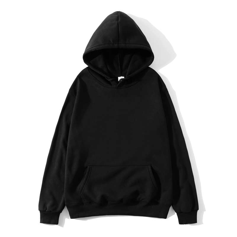 blank black champion hoodie