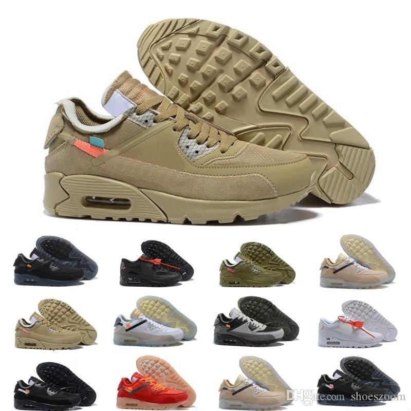 

Mens 2018 Running Shoes Sneakers off Desert Ore Brown Fashion Designers Classic it 90s 1 87 Discount Training Sports Shoes, 12