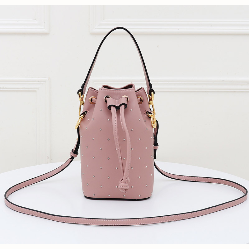 

Fashion Ladies Handbags Ladie Brand Casual Handbag Leather Bucket Bag Shoulder Bag 2020 High Quality Handbag Wallet, Red