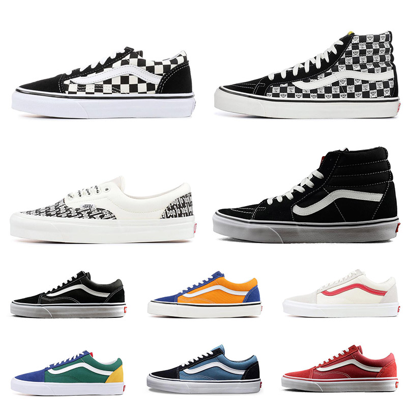 vans old skool motif damier varié