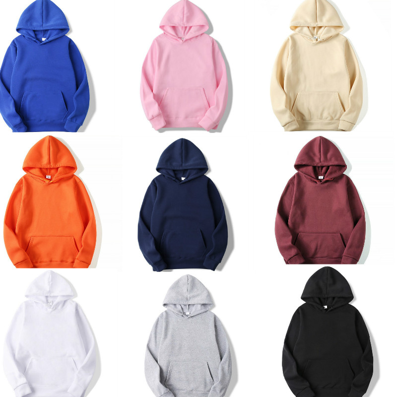 

waxip Male Large Size Warm Fleece hoodies Coat plus velvet padded blank sweatshirts plus sizes for men casual hooded, Black