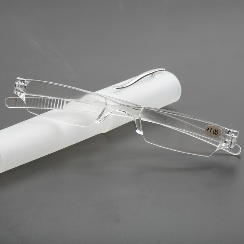 

New Comfortable Ultra light Reading Glasses Portable Pen Tube Presbyopia Eyeglasses