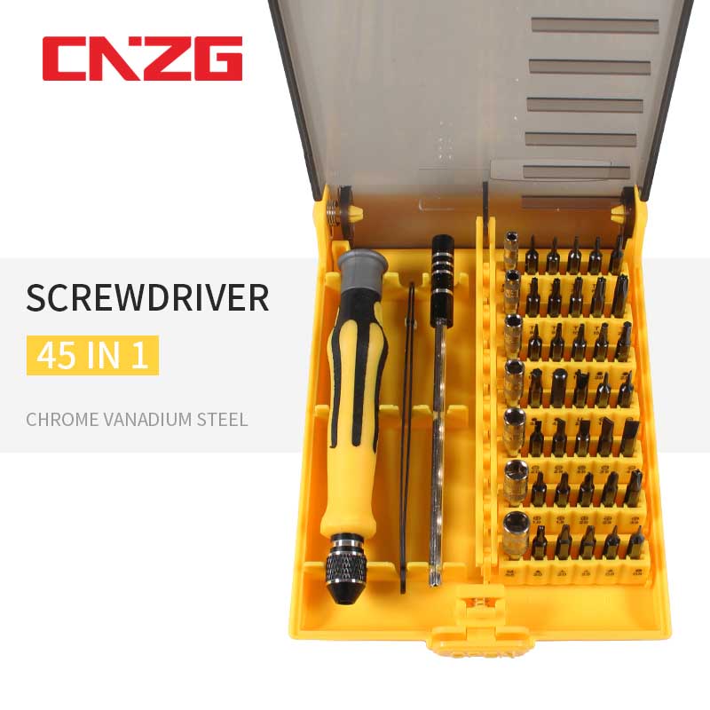 

Precision 45 in 1 Screwdriver Set Electron Hardware Screwdriver Repair Tools Set Interchangeable