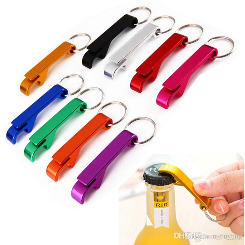 

Portable Aluminum Alloy Keychain Beer Bottle opener with keyChain 2-in-1 Design for Party Gift Multifunction Tool