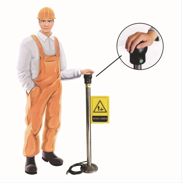 

Human body electrostatic discharge ball touch device electrostatic releaser