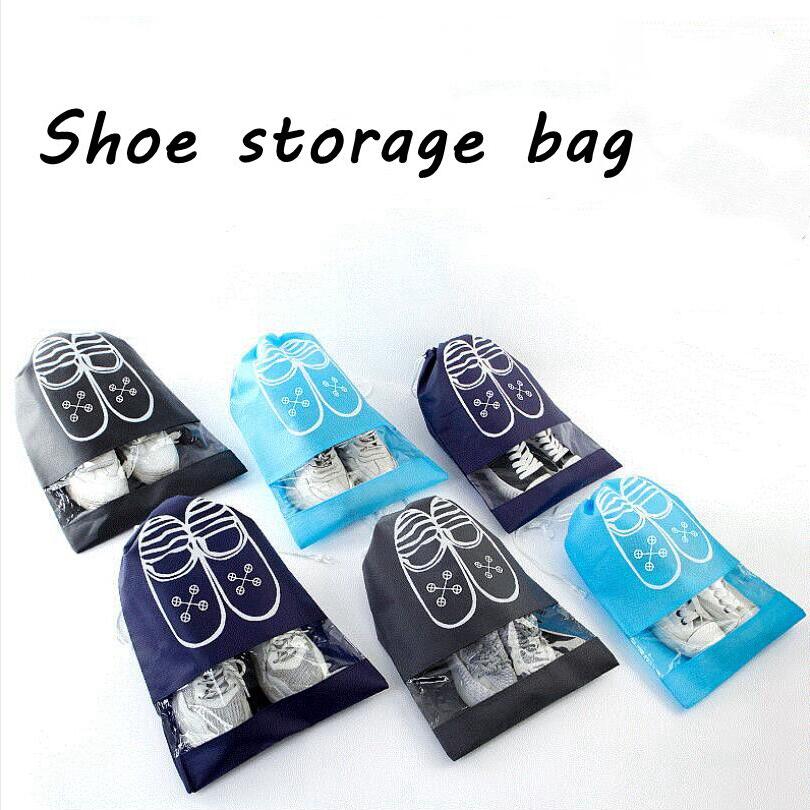 Bamboo Picture Drawstring Portable Storage Shoe Outdoor Travel Bag Dustproof Gift Bags