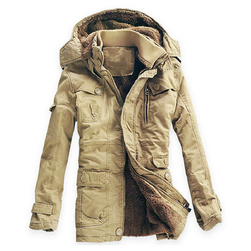 2018 nouvelle mode veste d'hiver hommes vêtements d'extérieur respirant chaud manteau Parkas épaississement décontracté coton rembourré veste pol
