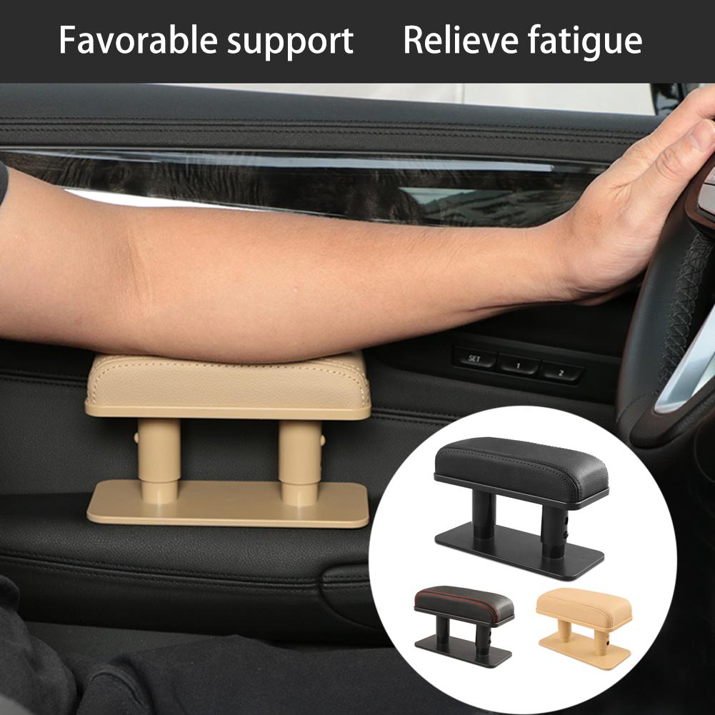 

Car Armrest Left Elbow Bracket Universal Leather Central Right Armrest Box Adjustable Anti-fatigue