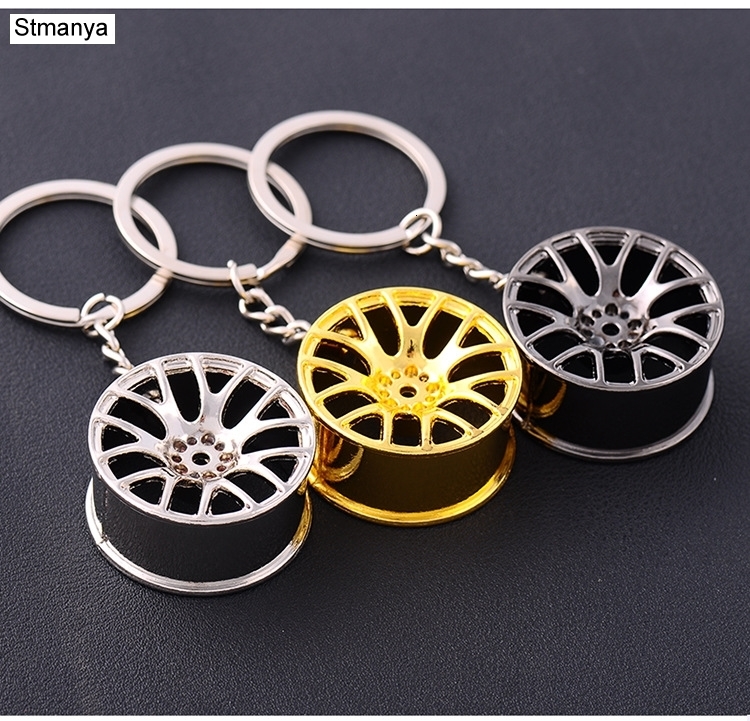 

Wheel Rim Key Chain Hot Sale High Quality Metal Keychain Car KeyChain Key Ring Wheel Hub Key Ring Wholesale #