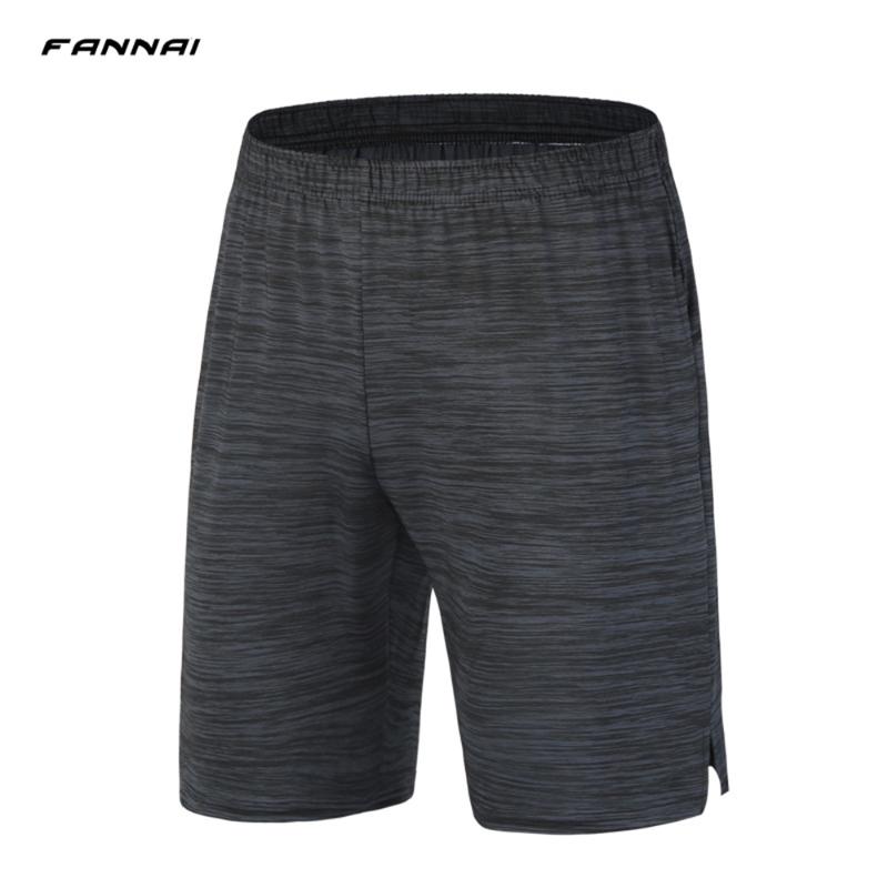 

FANNAI Sport Men Shorts Summer Running Shorts Elastic Pocket Training Fitness Soccer Jersey Sportswear Men's Basketball, Black fn103d