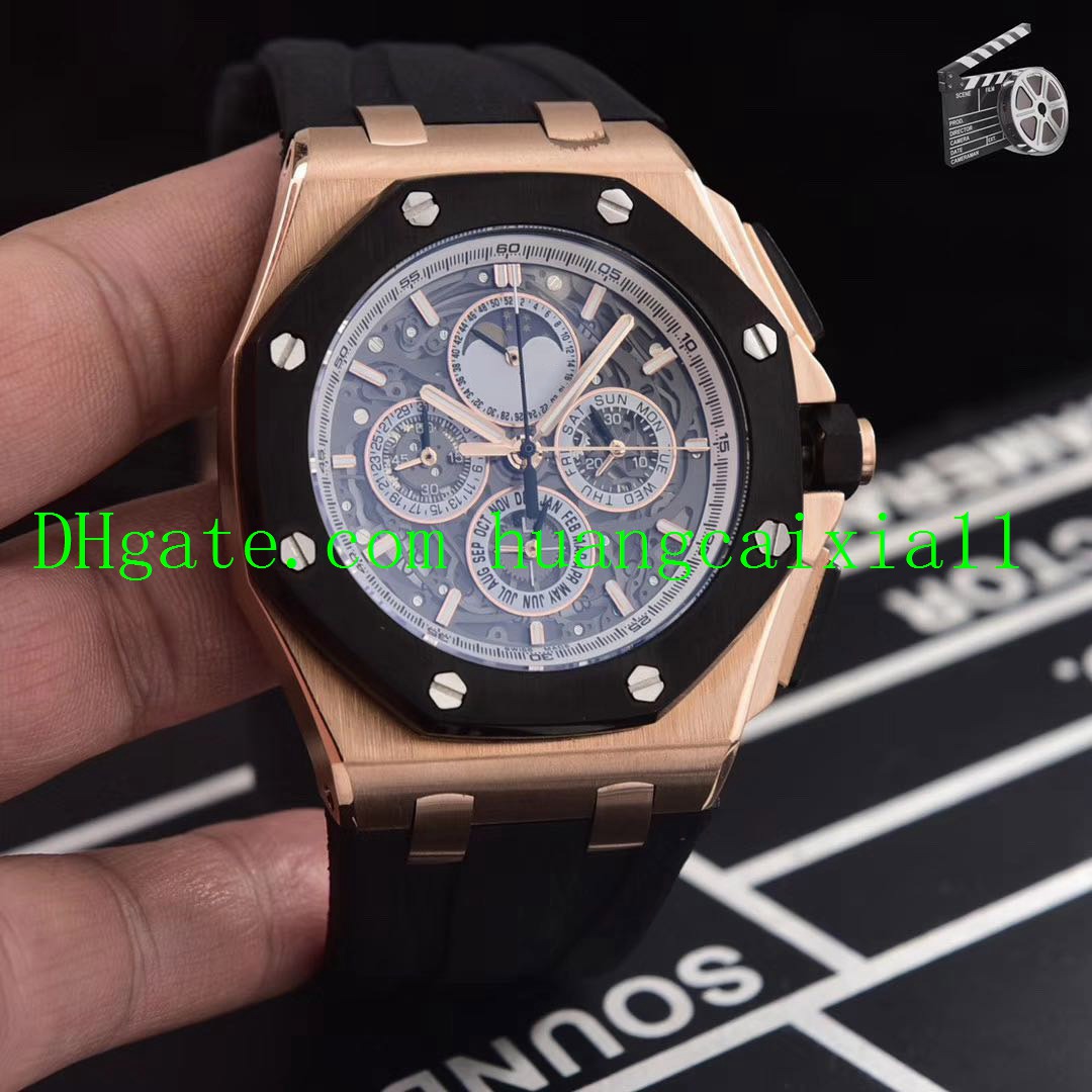 

5 Styles Best Selling High Quality Swiss Men's Watch Quartz Movement 316 Stainless Steel Case Diameter 44mm Sapphire Mirror Comfort Rubber S